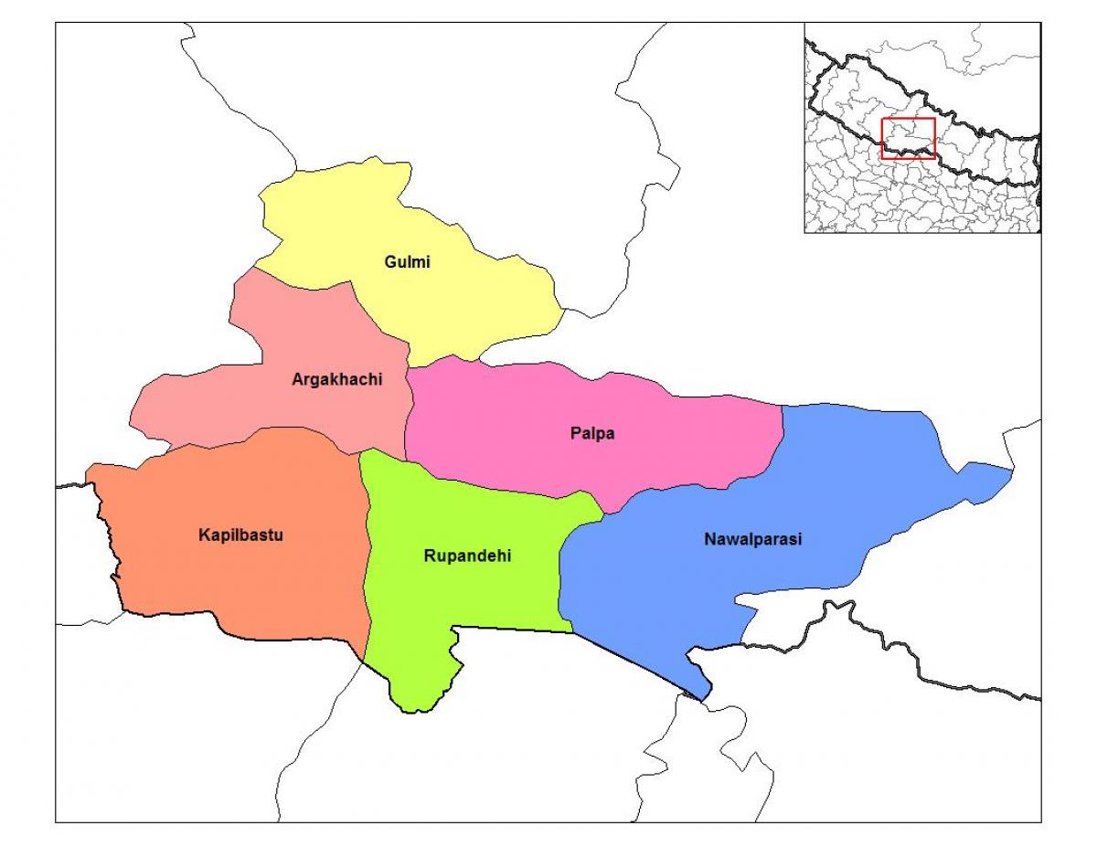 Kaart van rupandehi nepal