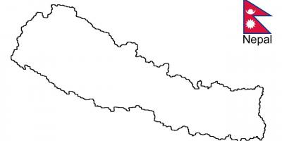 Kaart van nepal overzicht