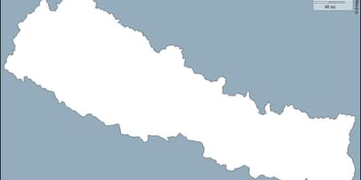Kaart van lege nepal