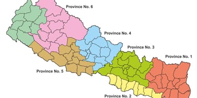 Kaart van de federale nepal