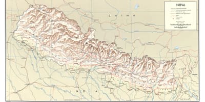 Nepal trein route kaart